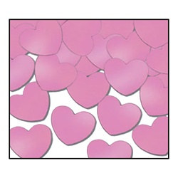 Pink Fanci-Fetti Hearts (1oz/pkg)