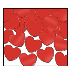Red Fanci-Fetti Hearts (1oz/pkg)