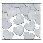 Silver Fanci-Fetti Hearts (1oz/pkg)