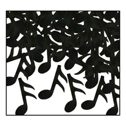 Black Music Notes confetti