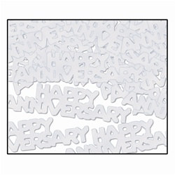 Silver Happy Anniversary Fanci-Fetti