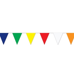 Multi-Color Outdoor Pennant Banner