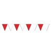 Red & White Pennant Banner 30ft