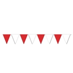 Red & White Pennant Banner 30ft