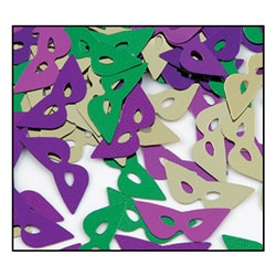 Mardi Gras Mask Confetti