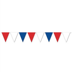 Red, White & Blue Pennant Banner