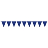 Blue Indoor/Outdoor Pennant Banner, 12 ft