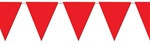 Red Indoor/Outdoor Pennant Banner, 12 ft