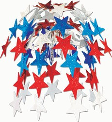 Red, White, and Blue Star Cascade