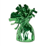 Green Metallic Wrapped Balloon Weight, 6 ounces