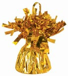 Gold Metallic Wrapped Balloon Weight, 6 ounces (1/pkg)