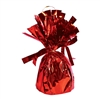 Red Metallic Wrapped Balloon Weight, 6 ounces (1/pkg)