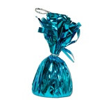 Turquoise Metallic Wrapped Balloon Weight