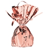 Rose Gold Metallic Wrapped Balloon Weight, 6 ounces