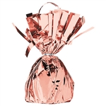 Rose Gold Metallic Wrapped Balloon Weight, 6 ounces