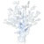 White Graduate Cap Gleam N Burst Centerpiece