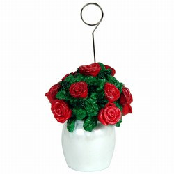 Rose Bouquet Polystone Photo/Balloon Holder