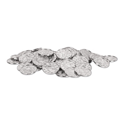Plastic Silver Coins