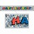 Metallic Happy Birthday Banner 8inx5ft  (1/Pkg)