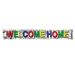 Metallic Welcome Home Banner