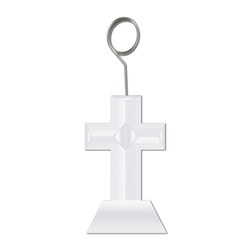 Cross Photo/Balloon Holder