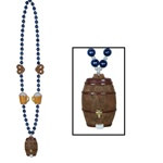 Oktoberfest Beads with Beer Keg Medallion