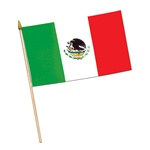 Rayon Mexican Flag (4 in x 6 in)