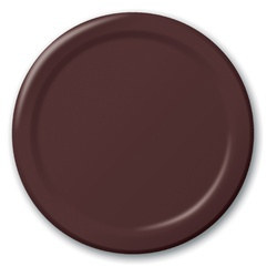 Chocolate Brown Dessert Plates