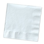 White Beverage Napkins (50/pkg)