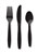 Black Assorted Cutlery (24/pkg)