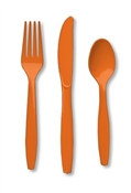 Orange Assorted Cutlery (24/pkg)