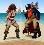 Bonny Blade and Calico Jack