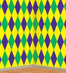 Mardi Gras Harlequin Backdrop