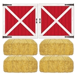 Barn Loft Door & Hay Bale Props