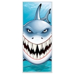 Take your under the sea party to a new level with this Shark Door Cover. The door cover measures 30 inches wide by six feet tall and is made of an all-weather material. Rain or shine this door cover will be fine! Comes one per package.