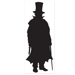 Which detective at your party is going to catch the villain? This Villain Silhouette stands six feet tall and measures 30 inches across. It's printed on a clear material and comes one Villain Silhouette per package.