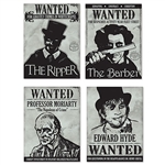 These Sherlock Holmes Wanted Sign Cutouts would be the talk of the town at your Sherlock Holmes or murder mystery party. Each cutout measures 11 3/8 inches wide by 15 1/4 inches tall. Comes four cutouts per package.