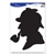 This silhouette Sherlock Peel 'N Place is the perfect wall decoration for a murder mystery party. This large sticker is easy to use, removable and will adhere to most smooth surfaces. Comes one per package.