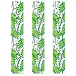 The Jungle Vines Party Panels is made of clear plastic printed with leaves and vines. They measure 12 inches wide and 6 feet long. Contains 3 panels per package.