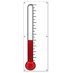 Moveable Thermometer Banner