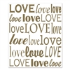 Love your next party by decorating the wall with this "Love" Insta-Mural! It's a complete wall decoration that measures a whopping five feet by six feet. The insta-mural sports a white background with the word "love" written in different gold fonts.