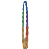 These colorful Rainbow Beads make a great party accessory. Hand them out to each guest, or fill a bowl for a table centerpiece. Each beaded necklace has a combination of green, gold, orange, red, purple and blue beads. Six bead necklaces per package.