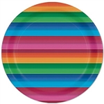 The Fiesta Plates are colorfully printed with traditional vibrant colors. They're made of scalloped paper and measure 7 inches. Contains eight (8) plates per package.