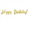 Foil Happy Birthday Streamer - Gold