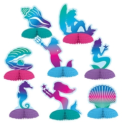 Add a touch of under the sea magic to your table without spilling a drop.  Our Mermaid Mini Centerpieces will bring a little bit of mermaid magic wherever you place it.