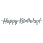Say Happy Birthday in a big way, and if you're going to say it, say it in sparkles!  This Colorful, bright and sparkly banner requires simple assembly and comes with a 12 foot long white ribbon to make hanging easy.