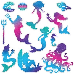 You're sure to have a swimmingly good party when you decorate with these Mermaid Cutouts!