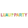 There will no doubt in anyone's mind where the party is when you hang this glittered Luau Party Streamer!  The package includes 2 palm trees (7" and 8.25" tall) & 9 letters 7.5" to 8.25" tall.  Includes a 12 foot long cord for easy hanging.