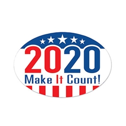 Get set for 2020, and Make It Count with our 2020 Make It Count! Peel 'N Place. Easy to use! Adheres to most clean, smooth surfaces, reusable!