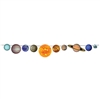 Out of this world - that's what your guests will say when they see this 8' long Solar System Streamer!
Package includes all the celestial bodies you know and love, printed both sides in full color on high quality cardstock.